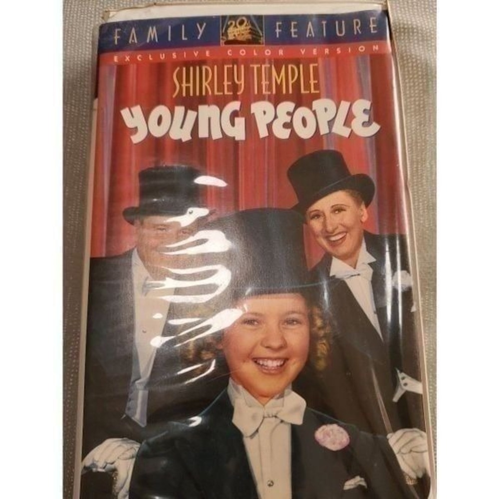 Shirley Temple Young People VHS Tape‎ Family Feature Exclusive Color Version